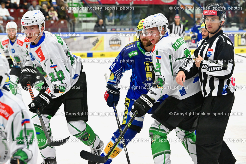EC IDM Wärmepumpen VSV vs. HKSZ Olimpija 6.11.2022 | BÄRNTHALER CHRISTOPH Referee, #2 Klofutar Tine, #84 Desiardins Andrew, #10 Bericic Miha