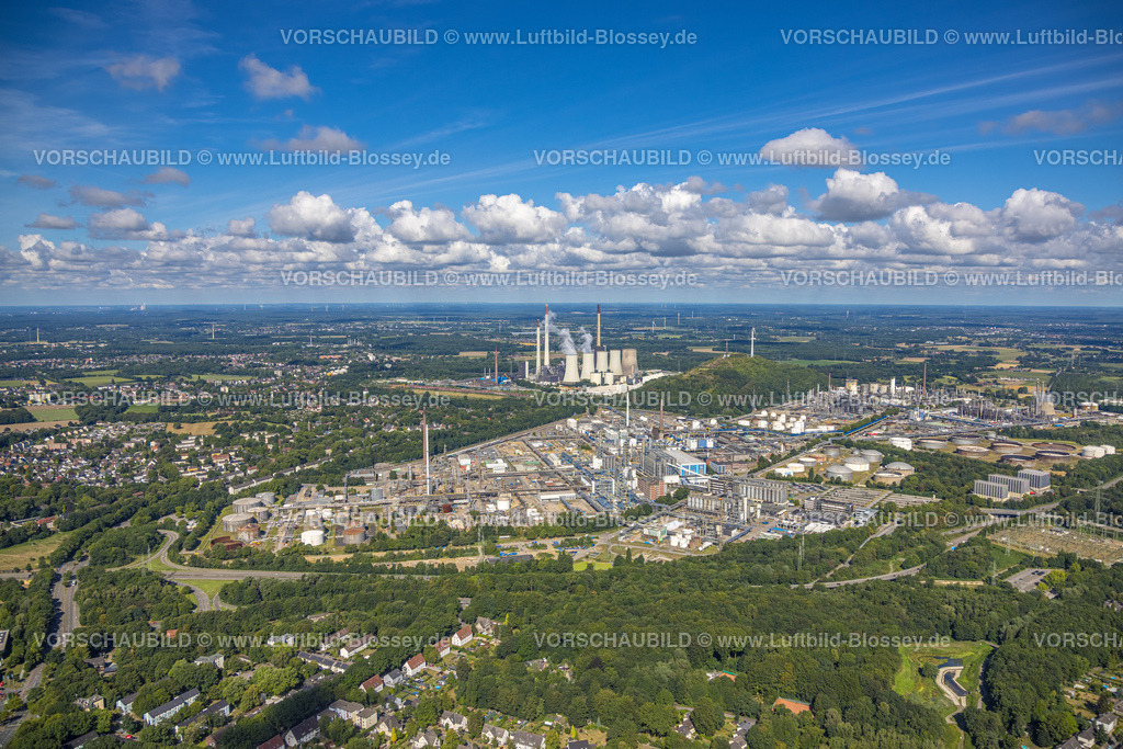 Gelsenkirchen220801837Buer | Luftbild, Ruhr Öl BP Gelsenkirchen Raffinerie, Uniper Kraftwerk Scholven Kühltürme, Scholven, Gelsenkirchen, Ruhrgebiet, Nordrhein-Westfalen, Deutschland