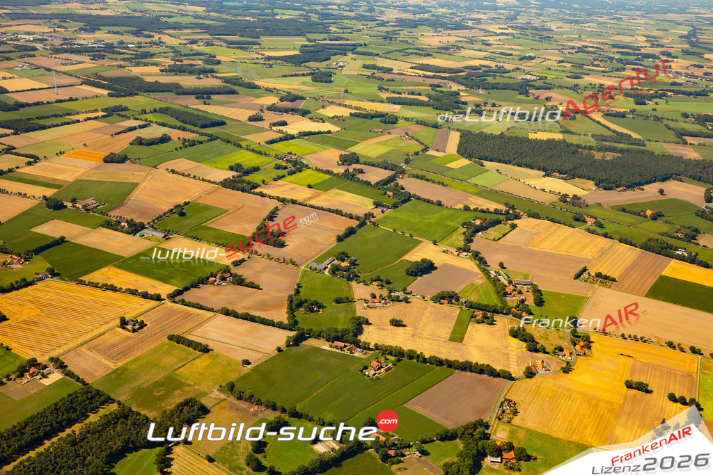Die Luftaufnahme Drohne - Stemwede wurde 2022 vom Flugzeug aus (keine Drohne) erstellt. Hohe Auflösung -für große Poster und Wandbilder geeignet - Garantiert!