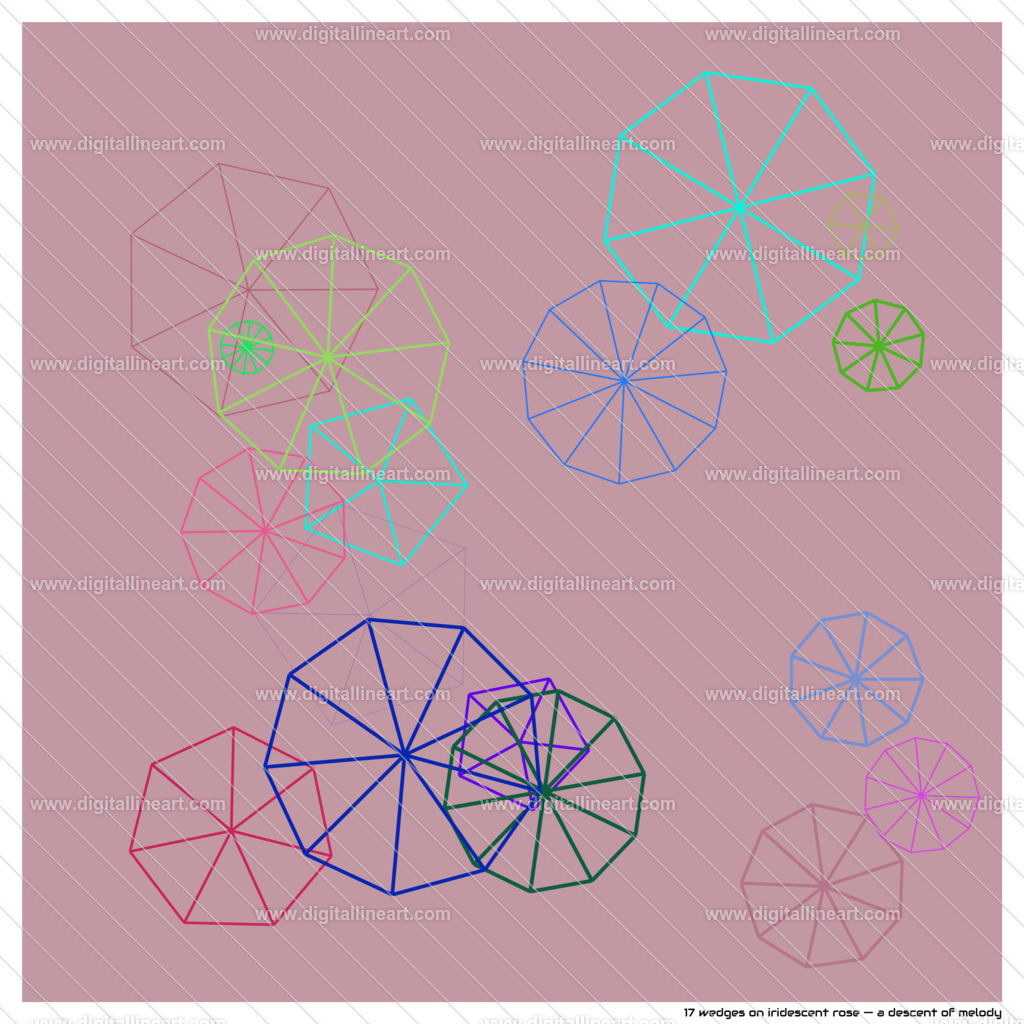 17-wedges-iridescent-rose-a-descent-of-melody | digitallineart - Realisiert mit Pictrs.com