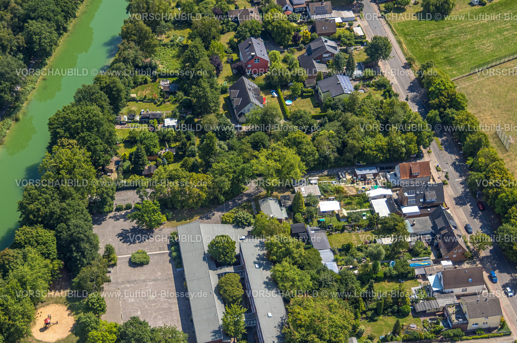 Hamm250702232Uentrop-2 | Luftbild, Maximilianschule Hamm, Alter Uentroper Weg, Grünfläche für neue Kita Alter Uentroper Weg 225, Wohnbebauung Alter Uentroper Weg 229, Datteln-Hamm-Kanal, Uentrop, Hamm, Ruhrgebiet, Nordrhein-Westfalen, Deutschland