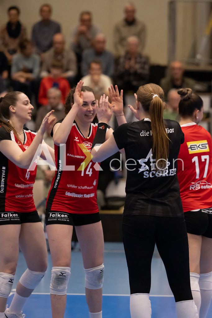 Volleyball I Frauen I Saison 2025-2026 I Volleyball NLA | Women I 1/2 Finals I  VC Kanti Schaffhausen - Sm'Aesch Pfeffingen I 22.03.2026 | 14 Josipa Marković (HR) (VC Kanti Schaffhausen) – Aussen - Realisiert mit Pictrs.com