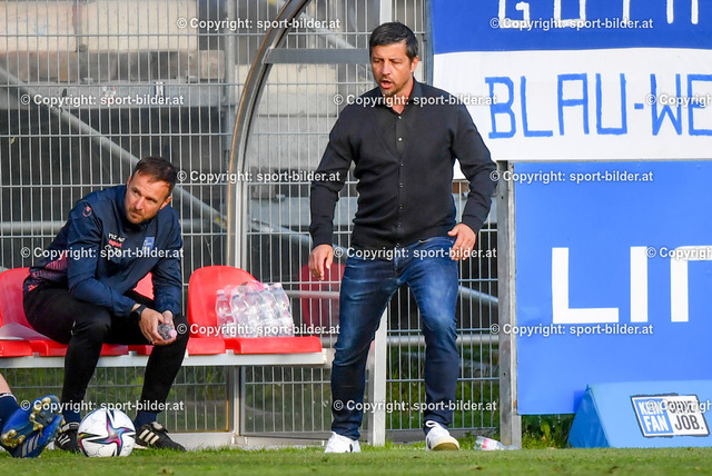 AUT, 2.Liga, FC Blau Weiss Linz vs FC Liefering | 13.05.2022, Hofmann Arena Linz, AUT, 2.Liga, FC Blau Weiss Linz vs FC Liefering, im Bild Gerald Scheiblehner, Trainer FC Blau Weiss Linz (Blau Weiss Linz)


// Admiral 2. Liga Match between FC Blau Weiss Linz and FC Liefering in Linz, Austria on 2022/05/13
