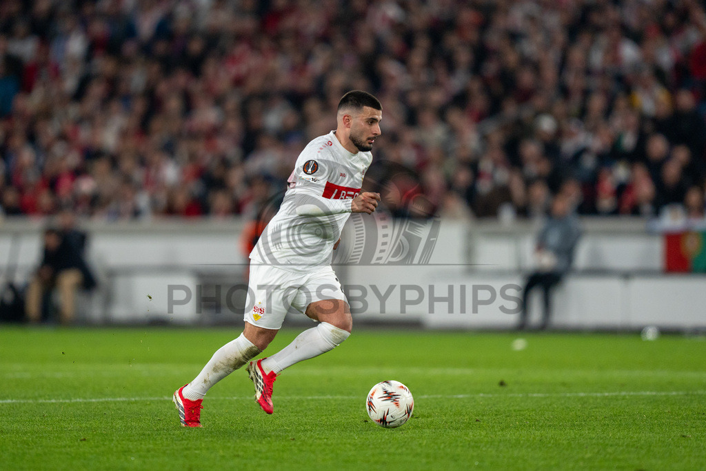 VfB Stuttgart vs. FC Porto, Fussball, Europa League, Achtelfinale, Hinspiel, 12.03.2026 | Deniz Undav (VfB Stuttgart, #26),VfB Stuttgart vs. FC Porto, Fussball, Europa League, Achtelfinale, Hinspiel, 12.03.2026Foto: photosbyphips/Philip Ziegler