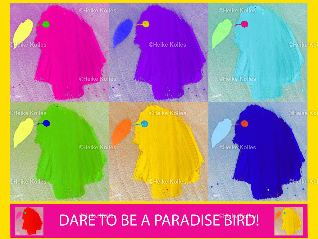 ART2 GO! Acrylic Block 20X15  | ART 2 GO! Free standing 3D design A CELEBRATION OF FREEDOM, JOY, LOVE, ABUNDANCE & COURAGE! The PARADISE BIRDS remind us to be brave and true toourselves, to believe in our dreams and and to connect to our joyful inner child! A perfect gift for a special occasion or person!The acrylic block is a free-standing design object with 3D effect. It's is a transparent acrylic glass body. The artwork is printed on high-quality premium photo paper and laminated behind25 mm thick acrylic glass. It's produced in Germany in museum & gallery quality and shipped nearly worldwide.The size of this acrylic block is: 20X15 CM  Take the opportunity and get YOUR ONE now! - Realisiert mit Pictrs.com