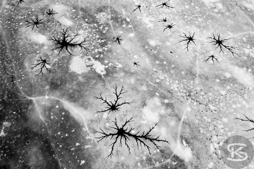 Front Side Error – Abstrakte Eislandschaften aus der Vogelperspektive | Luftaufnahmen zugefrorener Seen zwischen Abstraktion und Realität. Stefan Kuhn fotografiert aus der Vogelperspektive die schmelzenden Eisoberflächen süddeutscher Seen mit ihrer Drohne und dokumentiert die natürliche Entmaterialisierung in faszinierenden Mustern und Strukturen. - Realisiert mit Pictrs.com