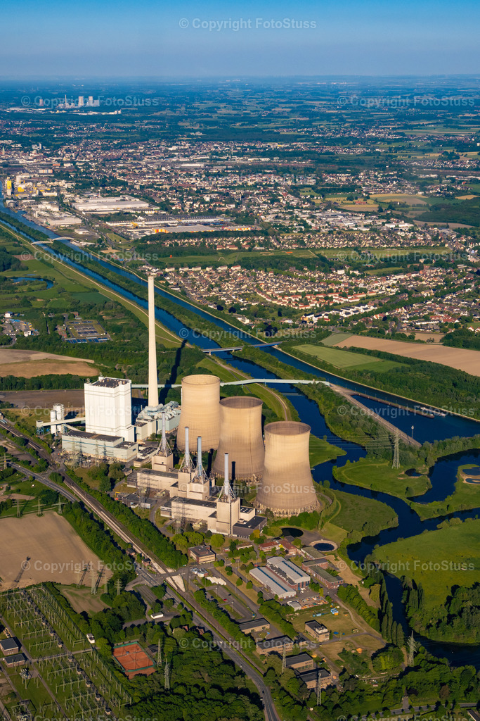Luftbild vom Kraftwerk in Hamm / Werne | Das stillgelegte Kohlekraftwerk in Hamm / Werne aus der Luft fotografiert. - Realisiert mit Pictrs.com