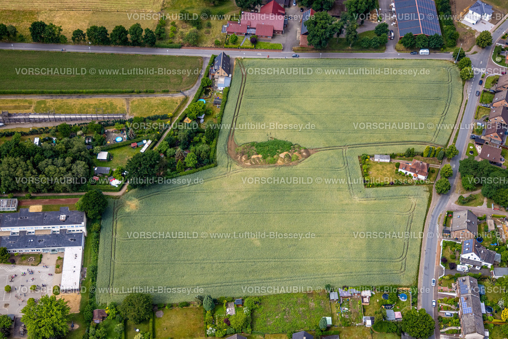 Haltern220604335 | Luftbild, Wiesen und Felder Römerstraße Ecke Zum Silverberg, Haltern-Stadt, Haltern am See, Ruhrgebiet, Nordrhein-Westfalen, Deutschland