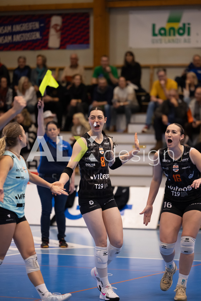 Volleyball I Frauen I Saison 2025-2026 I Volleyball NLA | Women I Round 16 I VC Kanti Schaffhausen - Viteos NUC I 31.01.2026 | 8 Attieh Gabrielle (CA) (Viteos NUC) – Außenangriff - Realisiert mit Pictrs.com