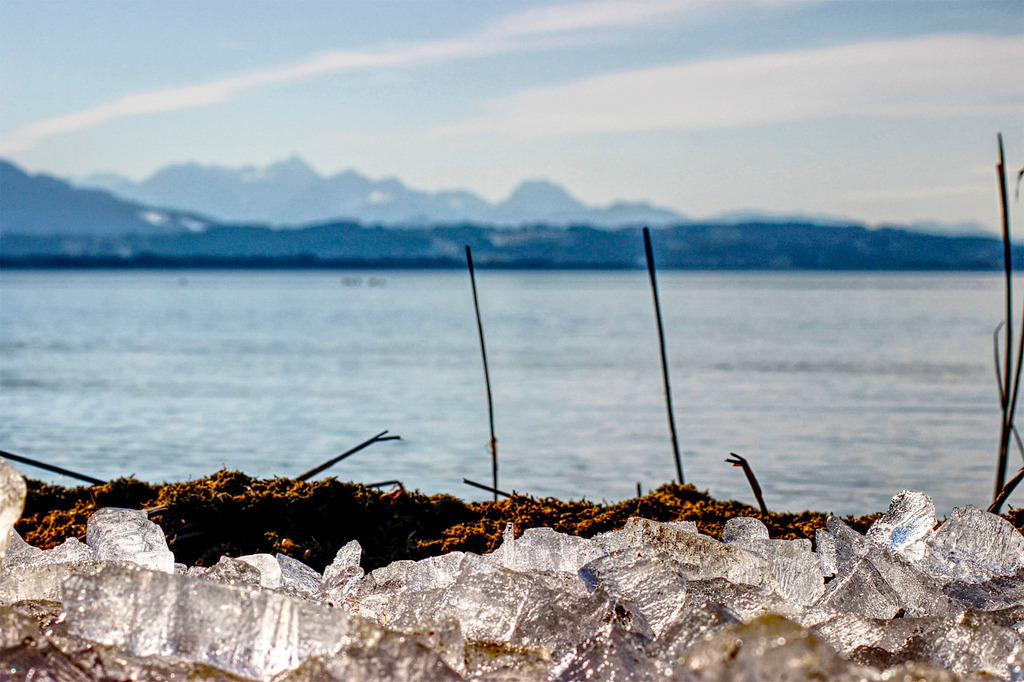 Eiskristalle am Chiemseestrand | www-pimpup-me - Realisiert mit Pictrs.com