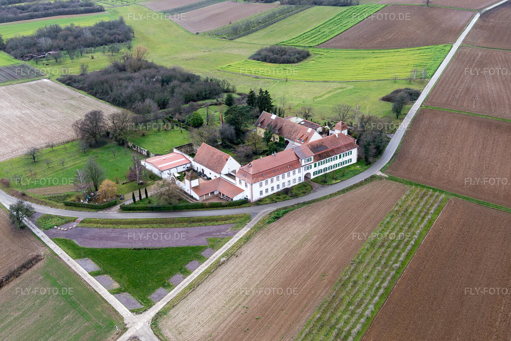 Luftbild: Werkstatt für betreutes Wohnen Werkstatt für verborgene Talente gemeinnützige GmbH im Haftelhof in Schweighofen im Bundesland Rheinland-Pfalz in Deutschland. Foto: IMG_085808.jpg vom 08.01.2016 durch Werner Riehm/FLY-FOTO.de