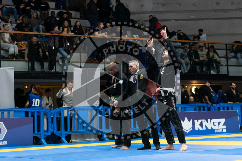 20240119PBB2747 | Fighters compete during the IBJJF European Championship in Paris, France, on January 19, 2024.