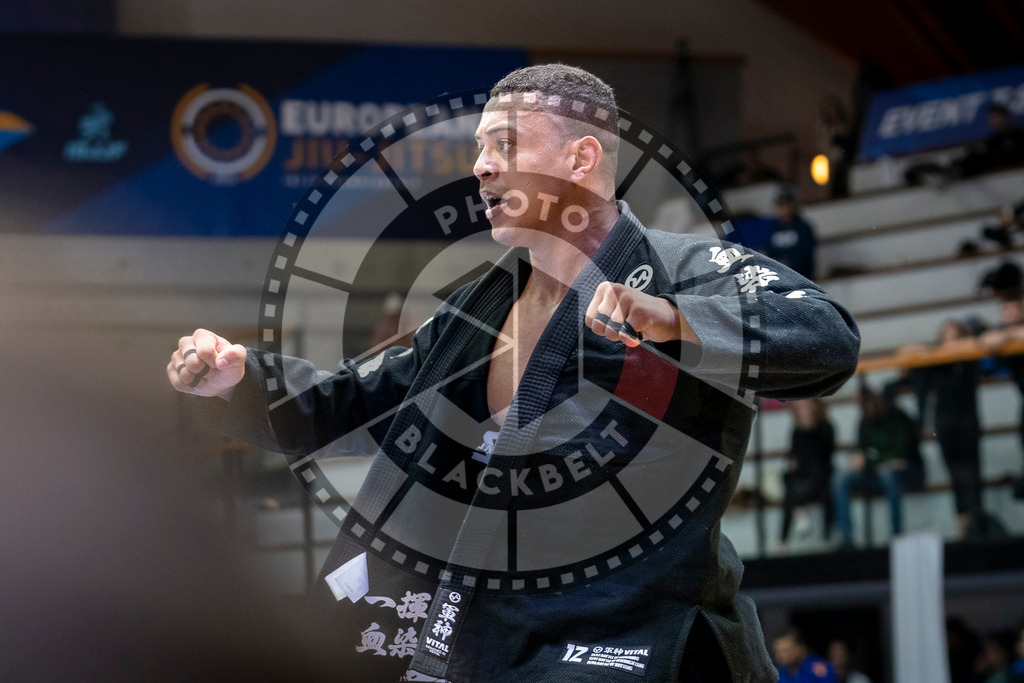20240126PBB0522 | Fighters compete during the Brazilian Jiu-Jitsu European Championship of the IBJJF in Paris, France, on January 26, 2024.