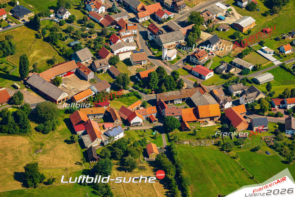 Schöne Luftaufnahme als Geschenk in Lautenhausen Friedewald - Die Luftbildaufnahme wurde 2025 vom UL-Flugzeug heraus erstellt ( keine Drohne ) - Hochauflösende Luftaufnahme -Nicht vergleichbar mit Google Maps oder Satelittenbilder- Die Geschenkidee !Mit Lizenz und Bildrechte bestellbar