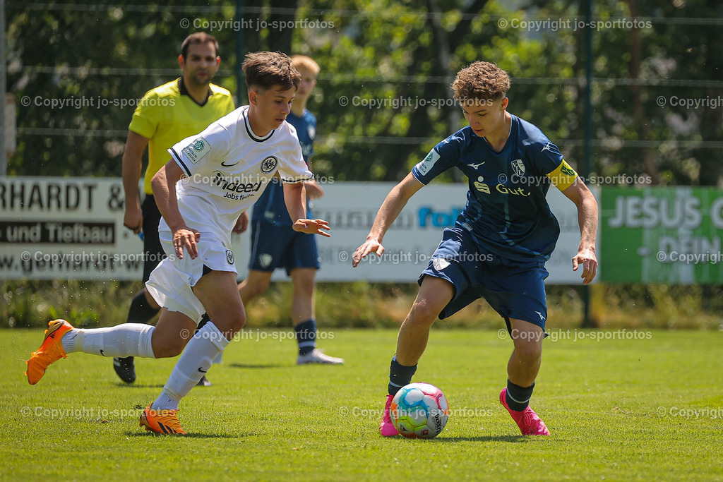 BQ3I4334 | 17.06.2023; Testspiel; Rasenplatz Offdilln; VfL Bochum U17 - Eintracht Frankfurt U17; Ergebnis: 3:1 (1:1)