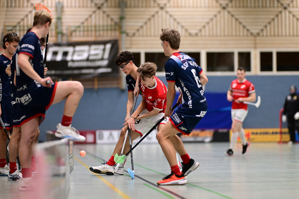 Floorball I Herren I Saison 2024-2025 I 2. FBL Herren Nord-West I 12. Spieltag I MTV Mittelnkirchen - SSF Dragons Bonn II I 21.12.2024 | Der Sportfotograf. - Realisiert mit Pictrs.com