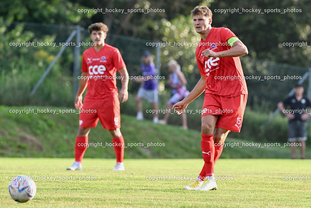FC Lendorf vs. SC St.Veit | #15 Philipp Höberl St.Veit, FC Lendorf vs. SC St.Veit, FC Lendorf vs. SC St.Veit am 17.08.2024 in Lendorf (Thomas Morgenstern-Arena), Austria, (Photo by Bernd Stefan)