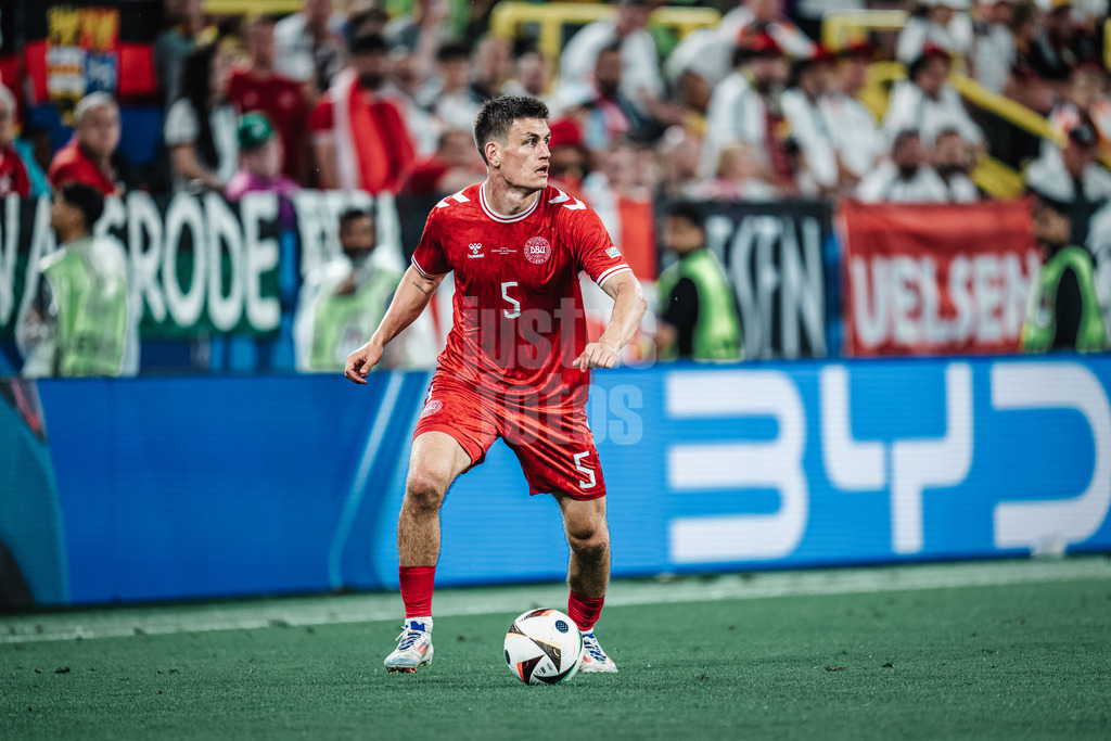 Fußball | Herren | UEFA-Fußball-Europameisterschaft 2024 | Achtelfinale | Deutschland vs. Dänemark | 29.06.2024 | Joakim Maehle (#5, Dänemark)