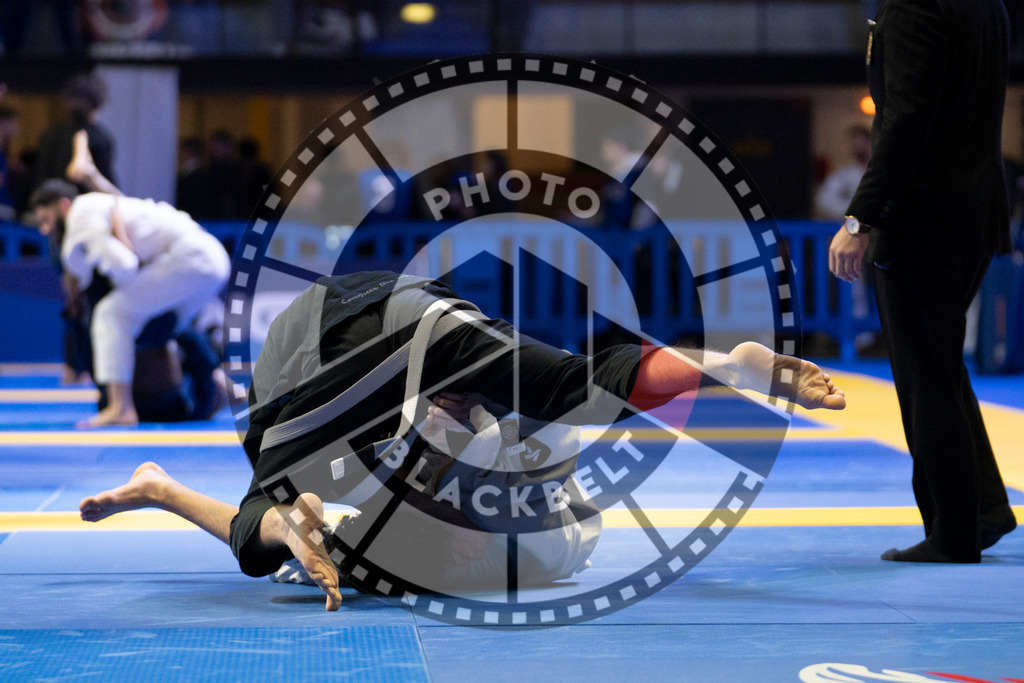 20240119PBB0195 | Fighters compete during the IBJJF European Championship in Paris, France, on January 19, 2024.