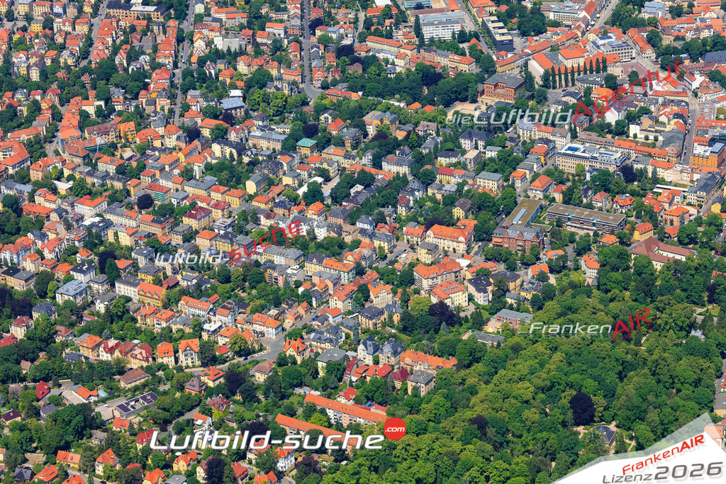 Die Luftaufnahme der Stadt Weimar wurde vom UL-Flugzeug heraus erstellt ( keine Drohne )- hohe Auflösung für beste Qualität