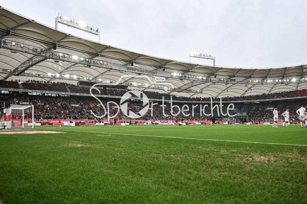 VfB Stuttgart - Hamburger SV | STUTTGART, GERMANY - 12. APRIL: take a look into the Stadium before the Bundesliga Match between VfB Stuttgart vs. Hamburger SV on Matchday 29 at MHP Arena / DFL REGULATIONS PROHIBIT ANY USE OF PHOTOGRAPHS AS IMAGE SEQUENCES AND/OR QUASI-VIDEO