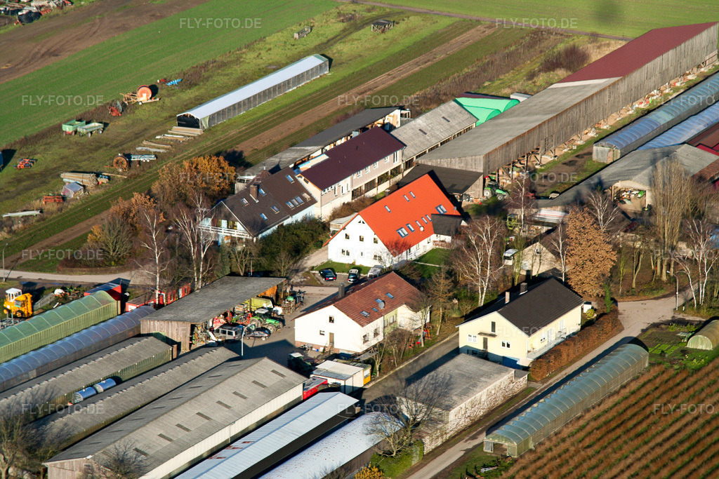 Luftbild: Schreinerei Schmitt &Co in Rheinzabern im Bundesland Rheinland-Pfalz in Deutschland. Foto: IMG_0327.jpg vom 10.12.2005 durch Werner Riehm/FLY-FOTO.de