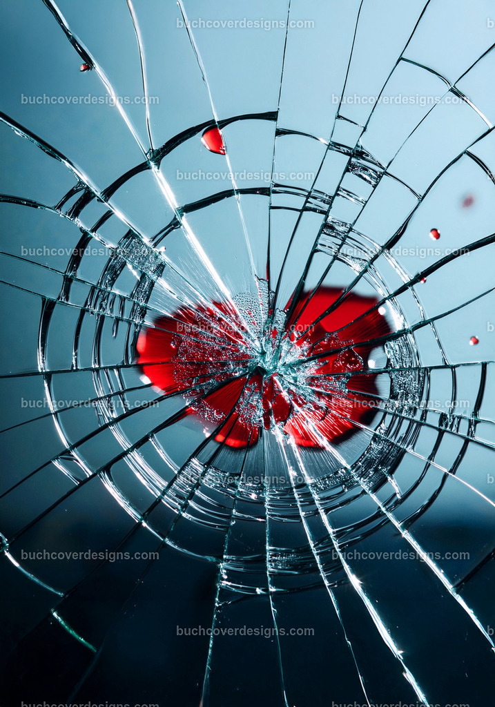 Fensterglas gerissen mit Blut | Entdecken Sie kreative Buch Cover Designs für Self-Publishing-Autoren und Verlage! Unsere maßgeschneiderten Designs ziehen Leser an und bringen Ihre Geschichten visuell zum Leben. Lassen Sie uns Ihr perfektes Cover gestalten!