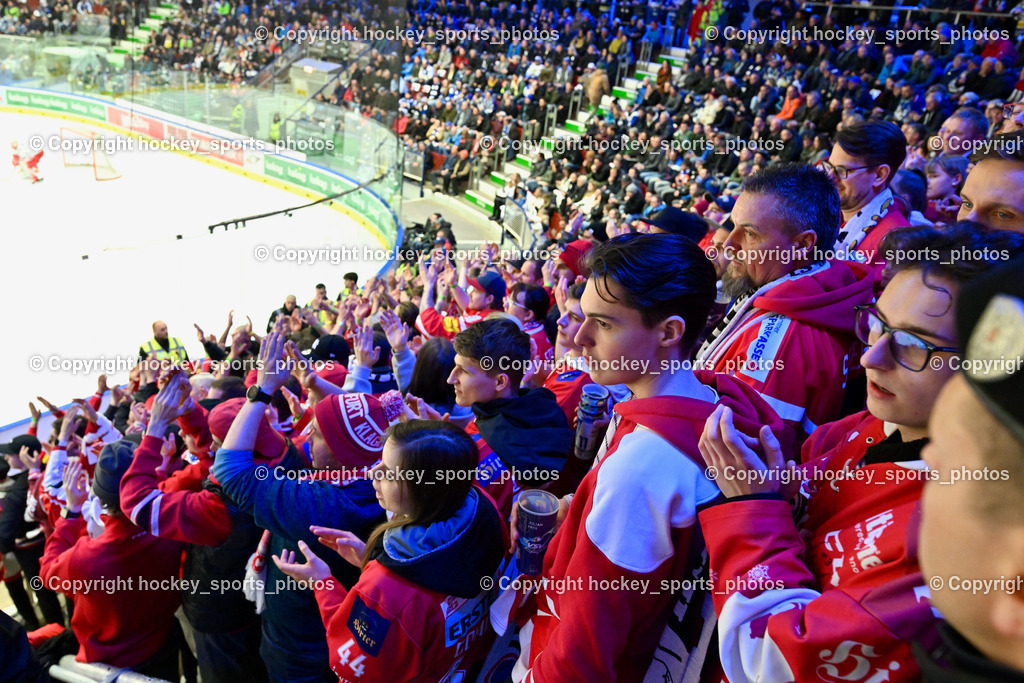 EC IDM Wärmepumpen VSV vs. EC KAC 7.3.2023 | Eishalle Villach, Publikum Villacher Stadthalle, Ausverkaufte Villacher Eishalle, EC KAC Fans
