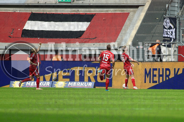 10.05.2026, GER, Fussball, Herren, 2. BL, Saison 2025/2026, Fortuna Düsseldorf - SV Elversberg | Cederic Itten Torjubel, jubelt nach seinem Treffer zum 2:0