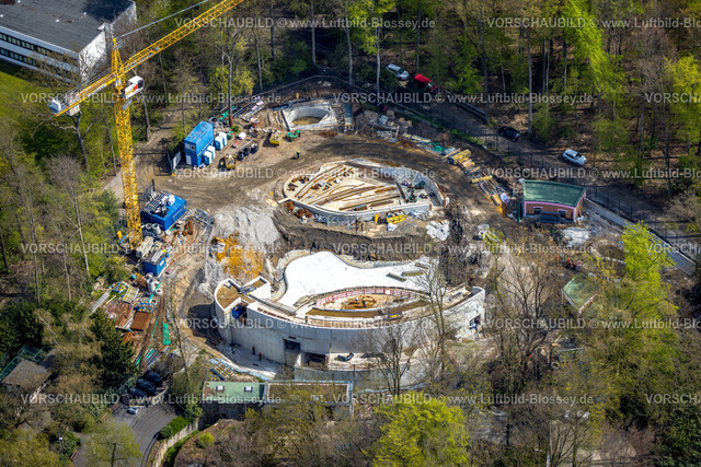 Dortmund230401918 | Luftbild, Berufsförderungswerk Dortmund mit Baustelle für neues Parkhaus, Rombergpark-Lücklemberg, Dortmund, Ruhrgebiet, Nordrhein-Westfalen, Deutschland
