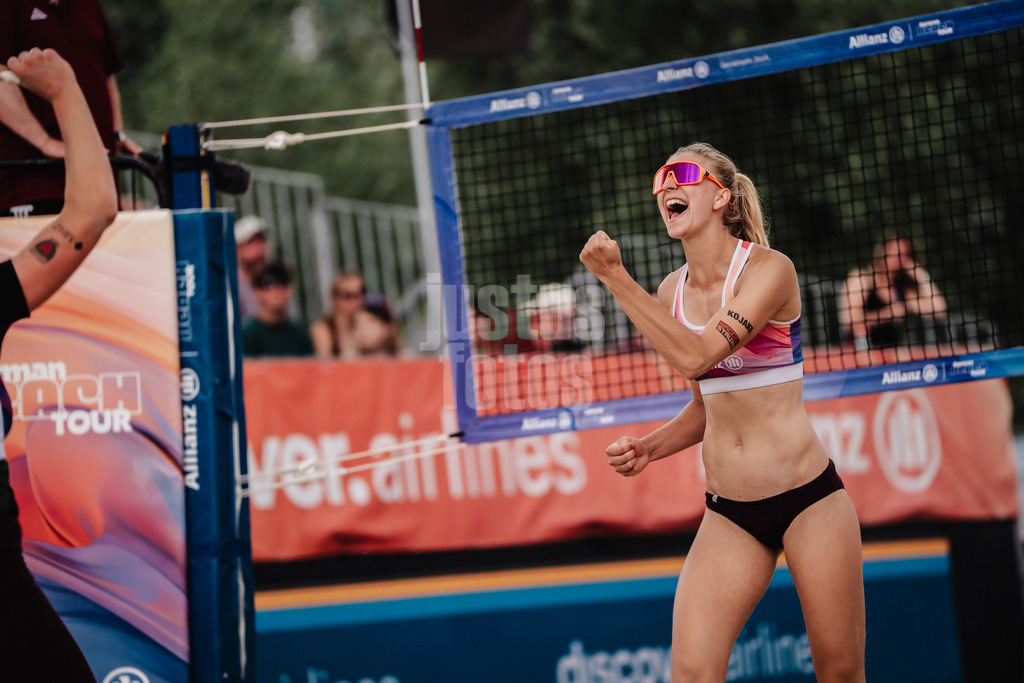 Beachvolleyball | Frauen | Allianz German Beach Tour 2025 | Tourstop Bremen | 15.06.2025 | Nele Barber jubelt