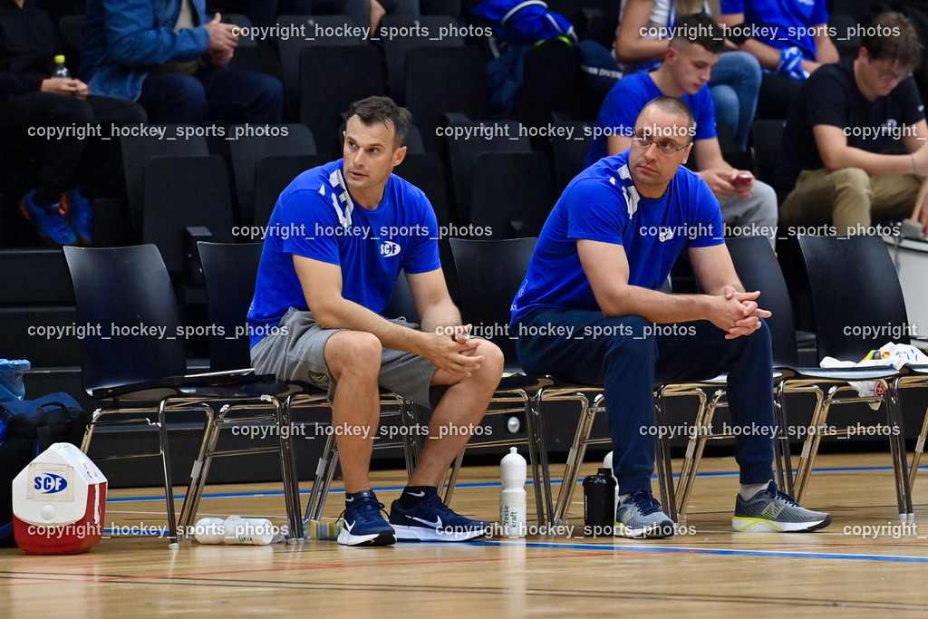 HSG Holding Graz vs. SC Ferlach 16.9.2022 | Assistentcoach SC Ferlach Barisic Miro, Headcoach SC Ferlach Arnaudovski Risto
