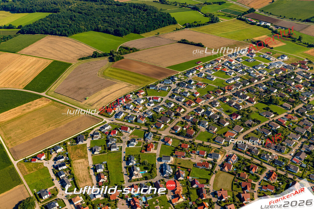 Luftaufnahme von Neubaugebiet Monheim Bild- Das Luftbild wurde 2025 vom UL-Flugzeug heraus erstellt ( keine Drohne ) - Hochauflösende Luftaufnahme -Nicht vergleichbar mit Google Maps oder Satelittenbilder- Die Geschenkidee !Mit Lizenz und Bildrechte bestellbar