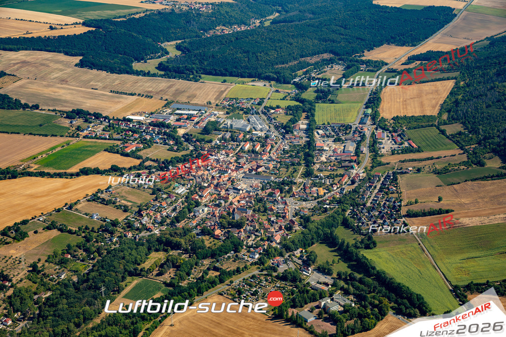 Die Luftaufnahme Schönes Bild von - Bad Bibra wurde 2022 vom Flugzeug aus (keine Drohne) erstellt. Hohe Auflösung -für große Poster und Wandbilder geeignet - Garantiert!