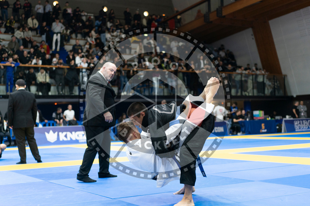 20240119PBB2544 | Fighters compete during the IBJJF European Championship in Paris, France, on January 19, 2024.