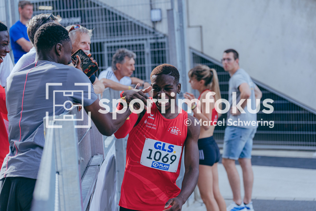 DM U23 U18 Bochum 2026 | Sidwell Njikam (ABC Ludwigshafen), Startnummer 1069, Deutsche Meisterschaften der U18 &amp; U23 2026, Lohrheidestadion Bochum-Wattenscheid, 04.07.2026 Foto: Marcel Schwering / sportimfokus - Realisiert mit Pictrs.com