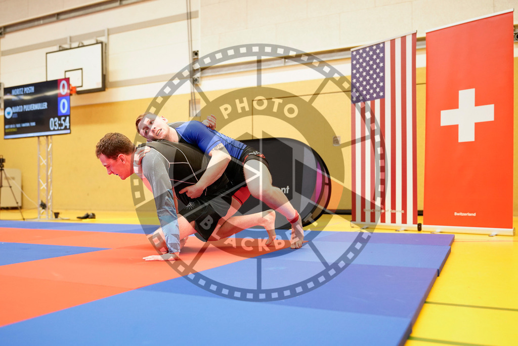 20240203PBB08527 | Fighters compete during the Brazilian Jiu-Jitsu Championship of the AJP Tour in Maintal by Frankfurt am Main, Germany, on February 2, 2024.