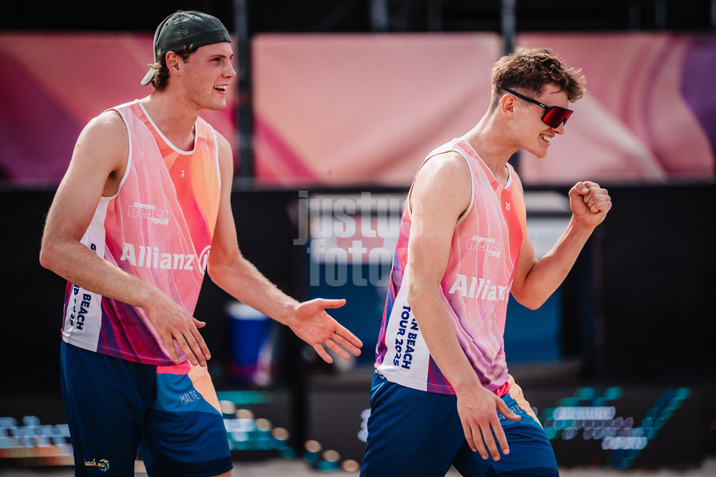 Beachvolleyball | Männer | Deutsche Meisterschaften 2025 Timmendorfer Strand | 04.09.2025 | v.l. Malte Höppner und Moritz Camp