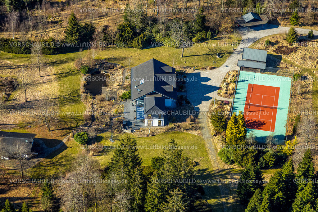 Kirchhundem250308747Rinsecke_PanoramaPark | Luftbild, Panorama Park Sauerland, Freizeitpark mit Attraktionen, Tennisplatz, Rinsecke, Kirchhundem, Sauerland, Nordrhein-Westfalen, Deutschland