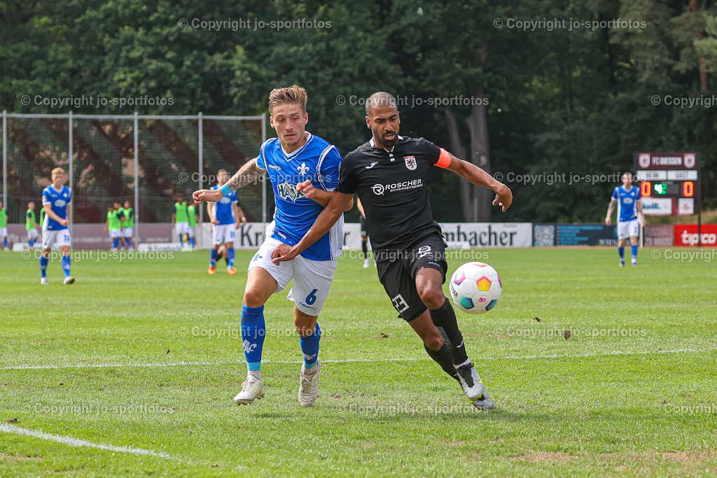 Giessen_Darmstadt (236) | 16.07.2023; Testspiel; Waldstadion Gießen; FC Gießen - SV Darmstadt 98; Ergebnis: 2:0 (0:0)