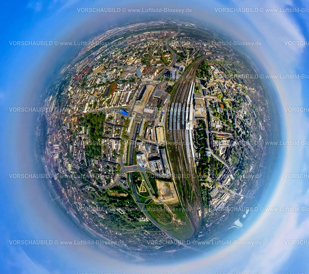 Duisburg240590037Hauptbahnhof | Luftbild, Hauptbahnhof Hbf Deutsche Bahn AG, Großbaustelle Hauptbahnhof Gleishalle und Vorplatz Ost, Stadtmitte City Ansicht, Dellviertel, Duisburg, Nordrhein-Westfalen, Deutschland