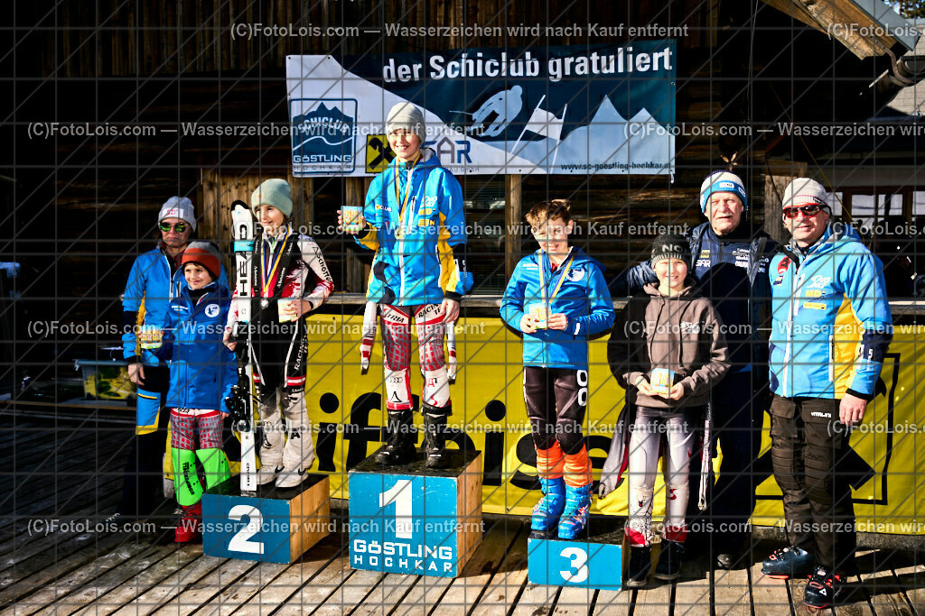 ALP9134_NOe-Kinder-LM_SLALOM_Hochkar_Siegerehrung | (C)FotoLois.com, Alois Spandl. NÖ Kinder-Landesmeisterschaft, SLALOM im Draxlerloch am Hochkar, Siegerehrung, So 18. Februar 2024.