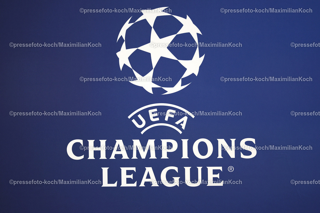 BVB01102401090 | 01.10.2024, Fußball, UEFA Champions League, Borussia Dortmund - Celtic Glasgow, 2. Spieltag, Signal Iduna Park, Saison 2024 2025: Schriftzug Symbolbild UEFA Champions League Nahaufnahme Detail Detailfoto Feature Logo Emblem Wappen 