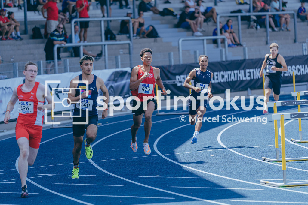 Deutsche Meisterschaften U20 / U16 2026 | Oskar Krauss, Eintracht Frankfurt e.V., 473, 400 Meter Hürden, Deutsche Meisterschaften der U20 &amp; U16 2026, Lohrheidestadion Bochum-Wattenscheid, 11.07.2026. Foto: Marcel Schwering / sportimfokus - Realisiert mit Pictrs.com