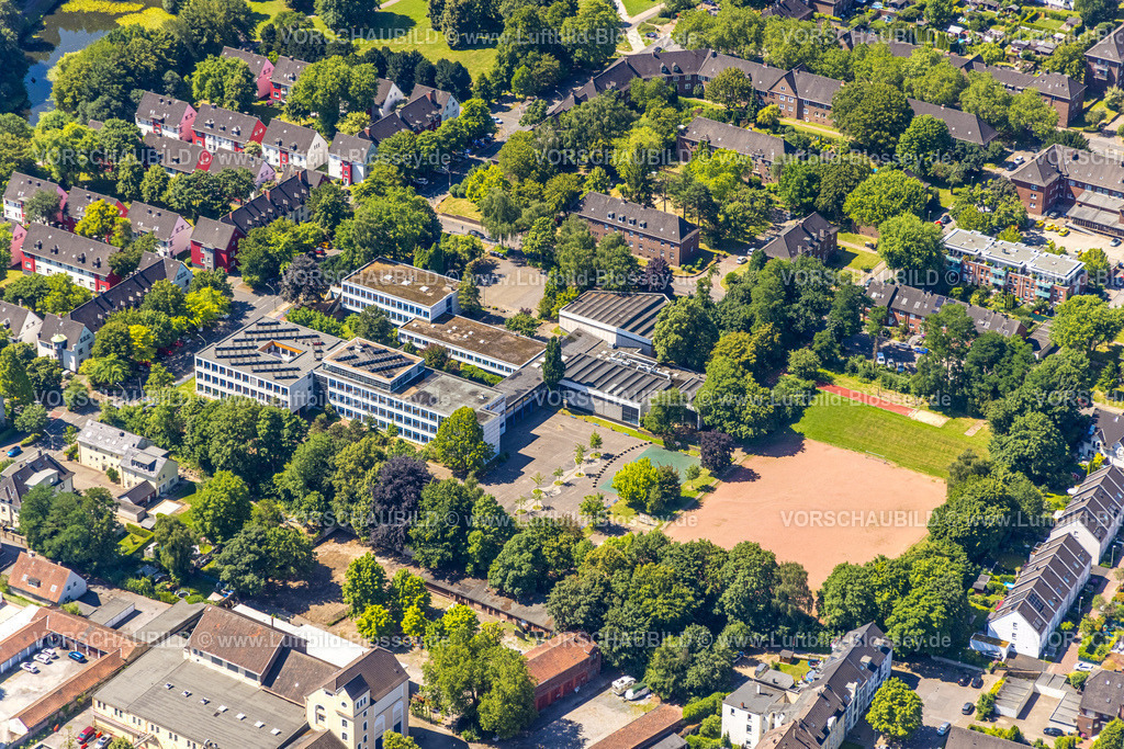Essen230702697 | Luftbild, Mädchengymnasium Borbeck, Borbeck-Mitte, Essen, Ruhrgebiet, Nordrhein-Westfalen, Deutschland