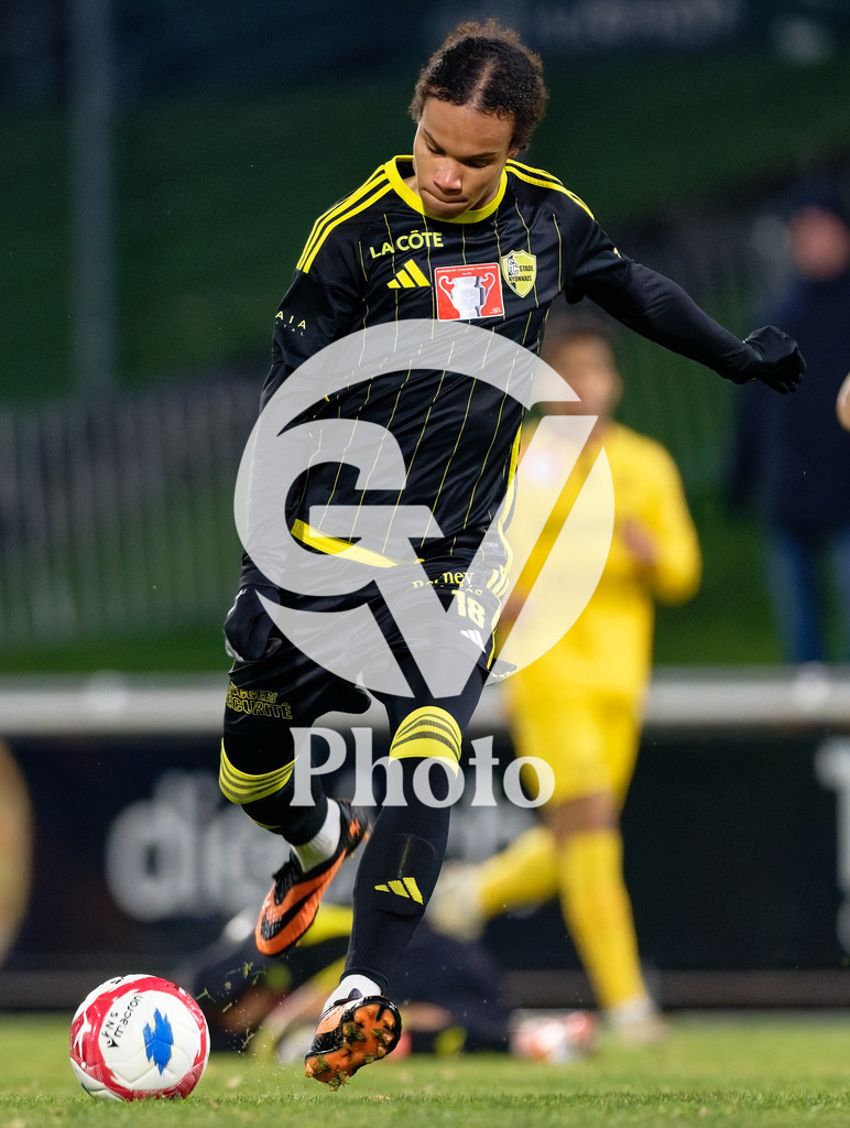 Coupe Suisse - 1/8 de finale - FC Stade Nyonnais v Neuchatel Xamax |  during the Coupe Suisse - 1/8 de finale match between FC Stade Nyonnais and Neuchatel Xamax at Centre sportif de Colovray in Nyon, Switzerland