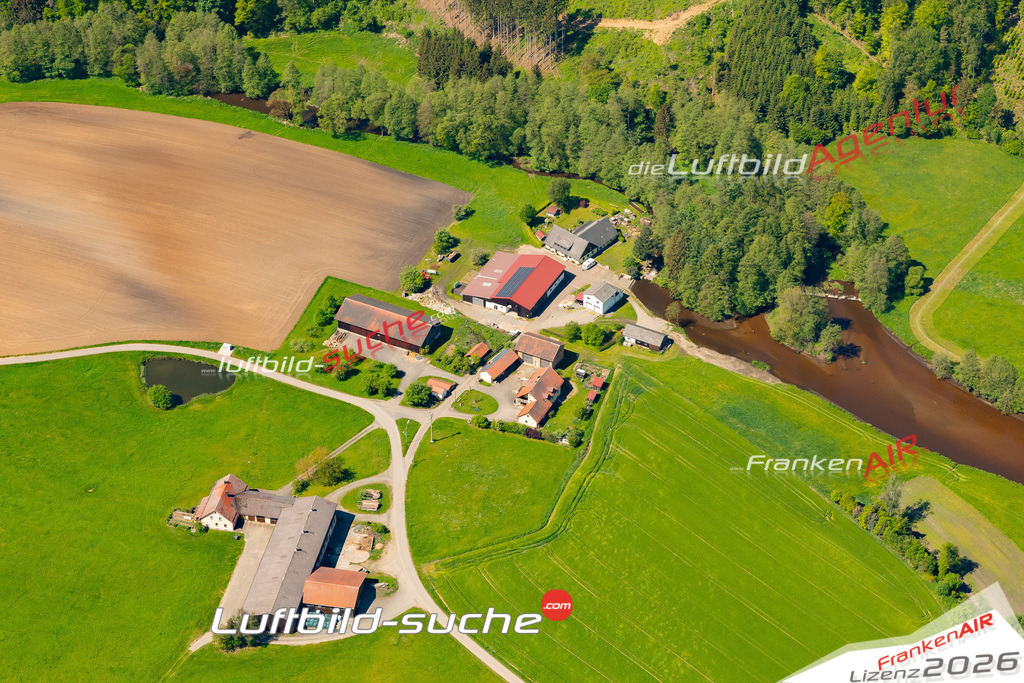 Das Luftbild zeigt : Fischerhammer Tännesberg - Die Luftaufnahme wurde 2024 vom UL-Flugzeug aus erstellt ( keine Drohne ) - Hochauflösende Luftaufnahme - Für grossformatige Ausdrucke geeignet. Die Geschenkidee !Mit Lizenz und Bildrechte bestellbar