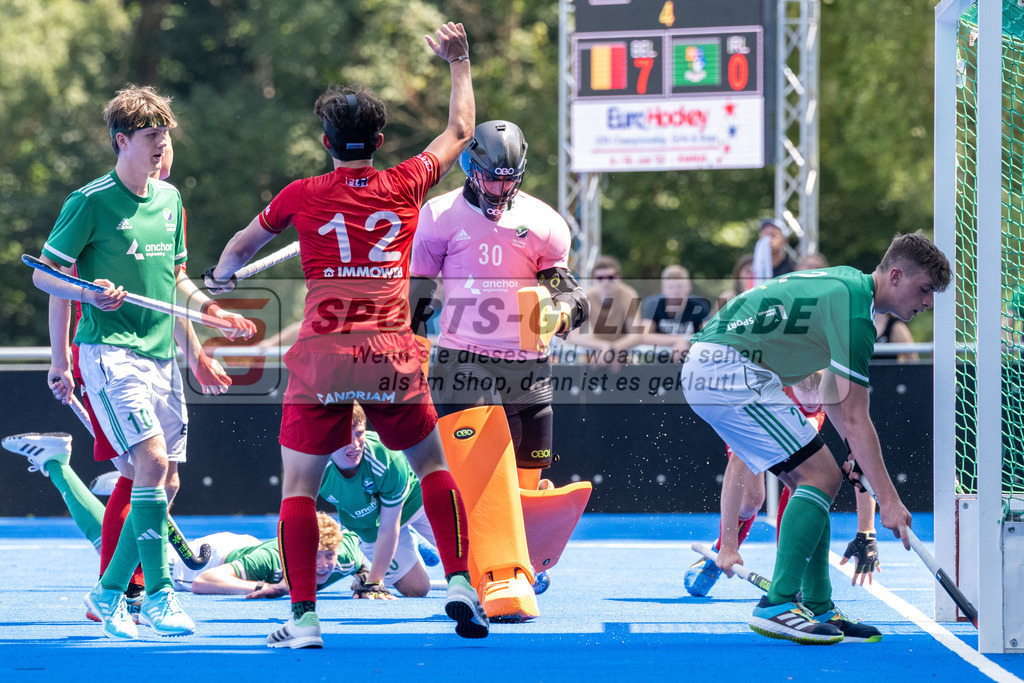 SFE_20230709_0082 | EuroHockey EM U18 Boys Belgium vs Ireland am 09.07.2023 in Krefeld (Gerd-Wellen-Hockeyanlage), Photo: Stephan Fehrmann 2023 (Sports-Gallery)
