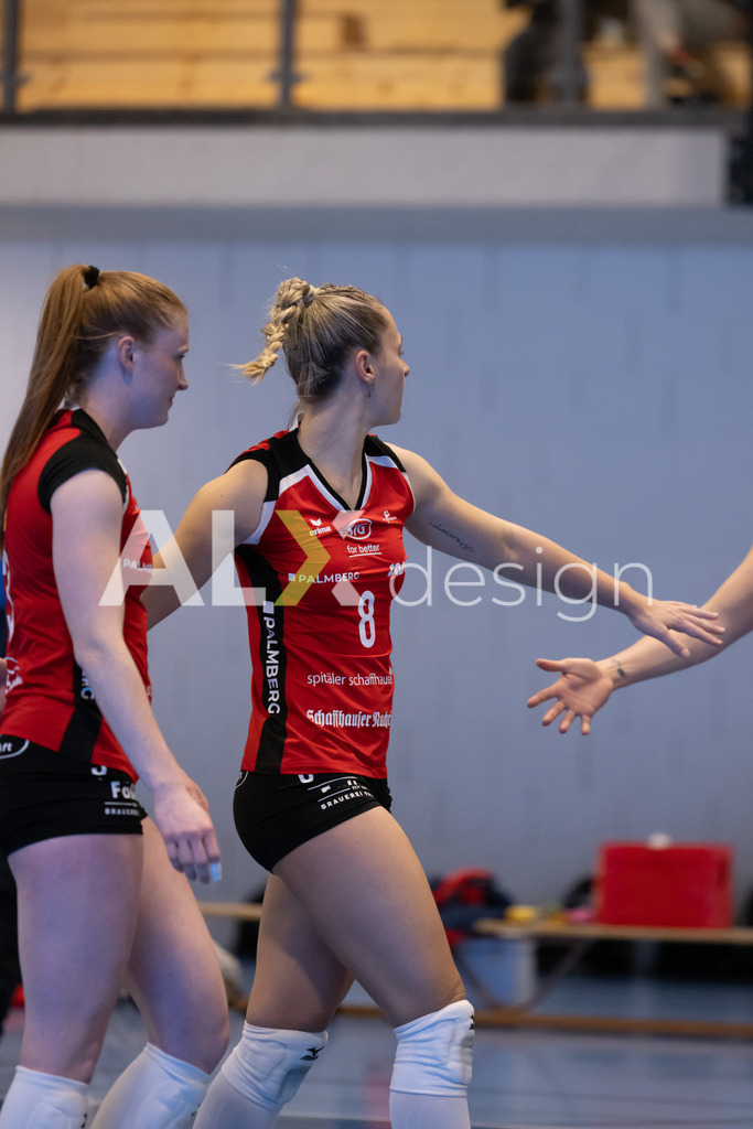 Volleyball I Frauen I Saison 2025-2026 I Volleyball NLA | Women I 1/4 Finals I  BIWI VFM - VC Kanti Schaffhausen I 01.03.2026 | 8 Lina-Marie Lieb (DE) (VC Kanti Schaffhausen) – Aussen - Realisiert mit Pictrs.com