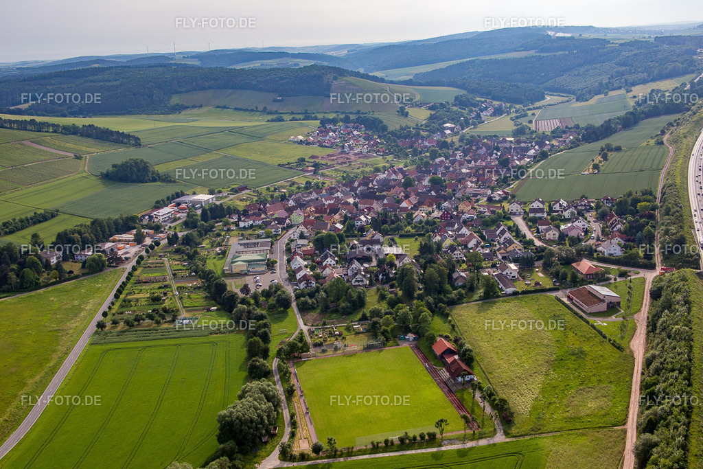 Sportplatz | Luftbild: Sportplatz im Ortsteil Dertingen in Wertheim im Bundesland Baden-Württemberg in Deutschland. Foto: IMG_089739.jpg vom 11.06.2016 durch Werner Riehm/FLY-FOTO.de - Realisiert mit Pictrs.com